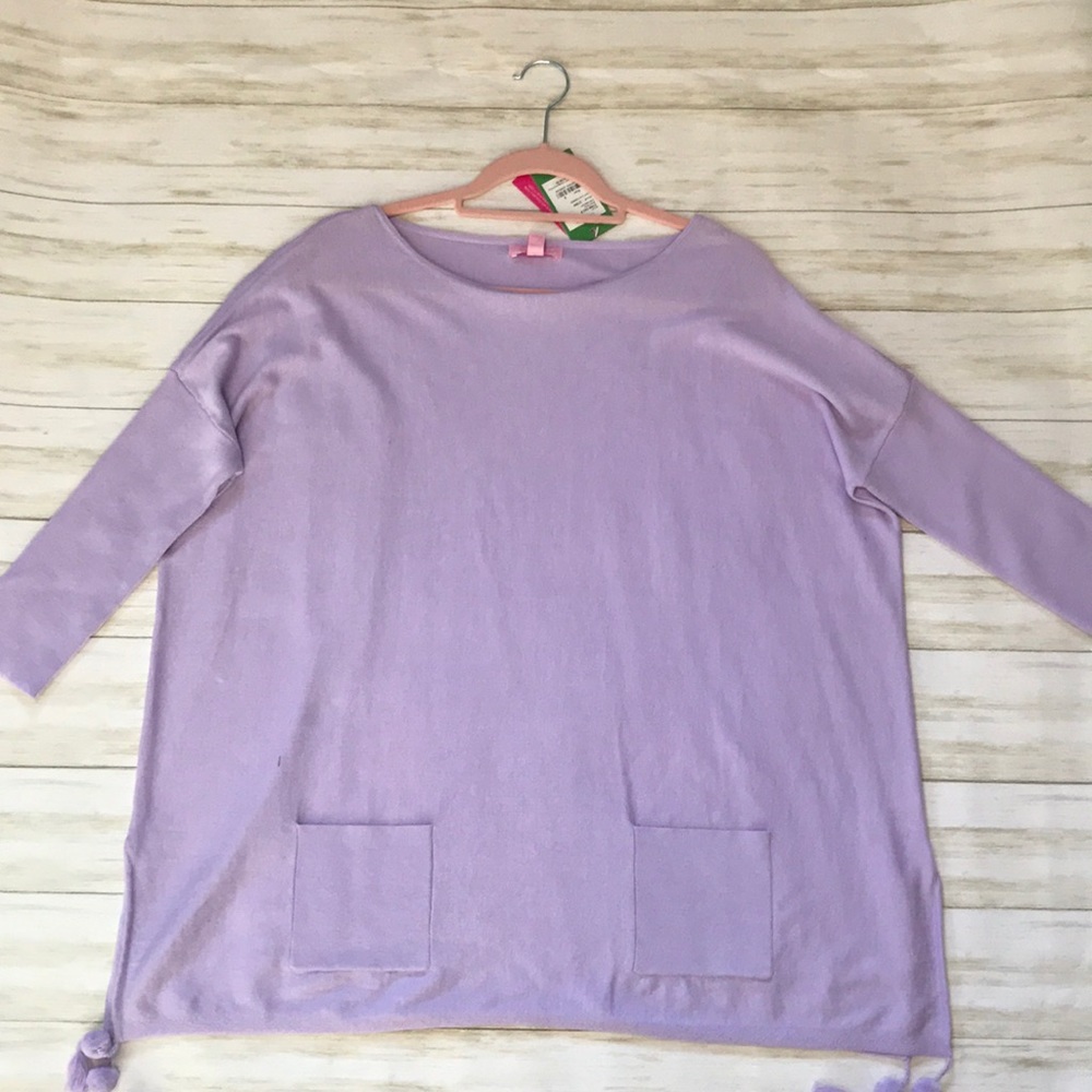 NWT Lilly Pulitzer Elba Sweater Lilac Verbena